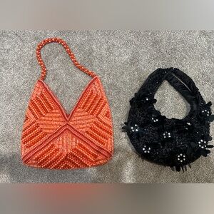 Two beaded bags